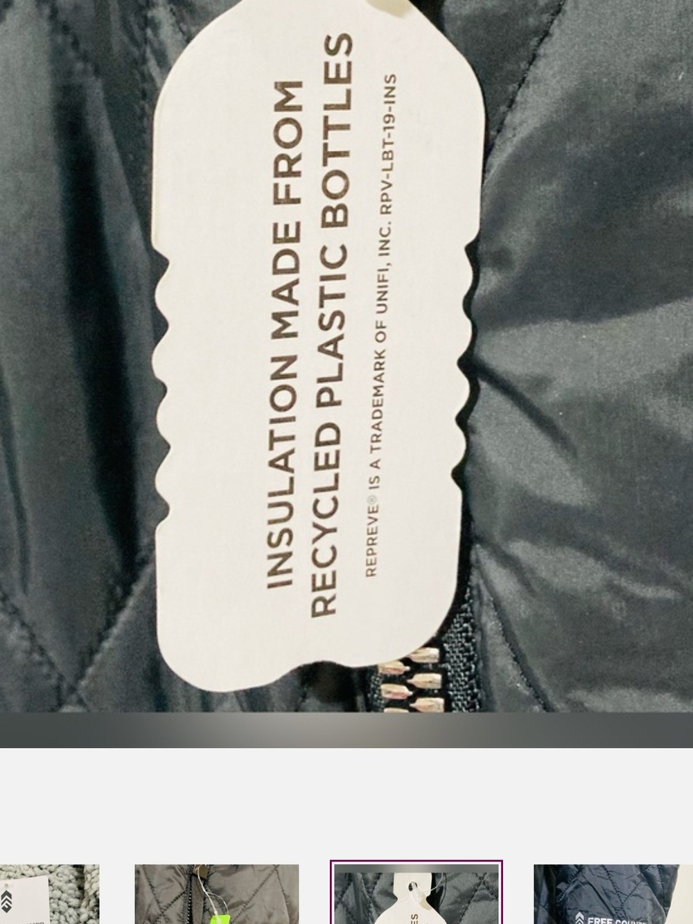 Reversible black/fleece lined jacket - Picture 6 of 11